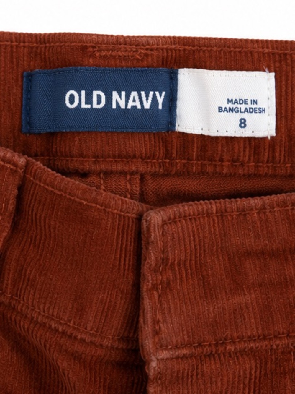 Old Navy Rust Brown Corduroy Flared Pants - Picture 5 of 5